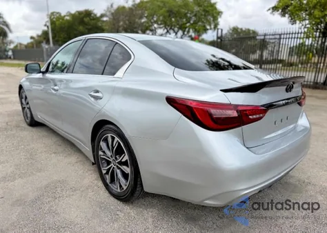 2018 Infiniti Q50 2.0T Luxe из США, поврежденный, VIN JN1CV7APXJM240091